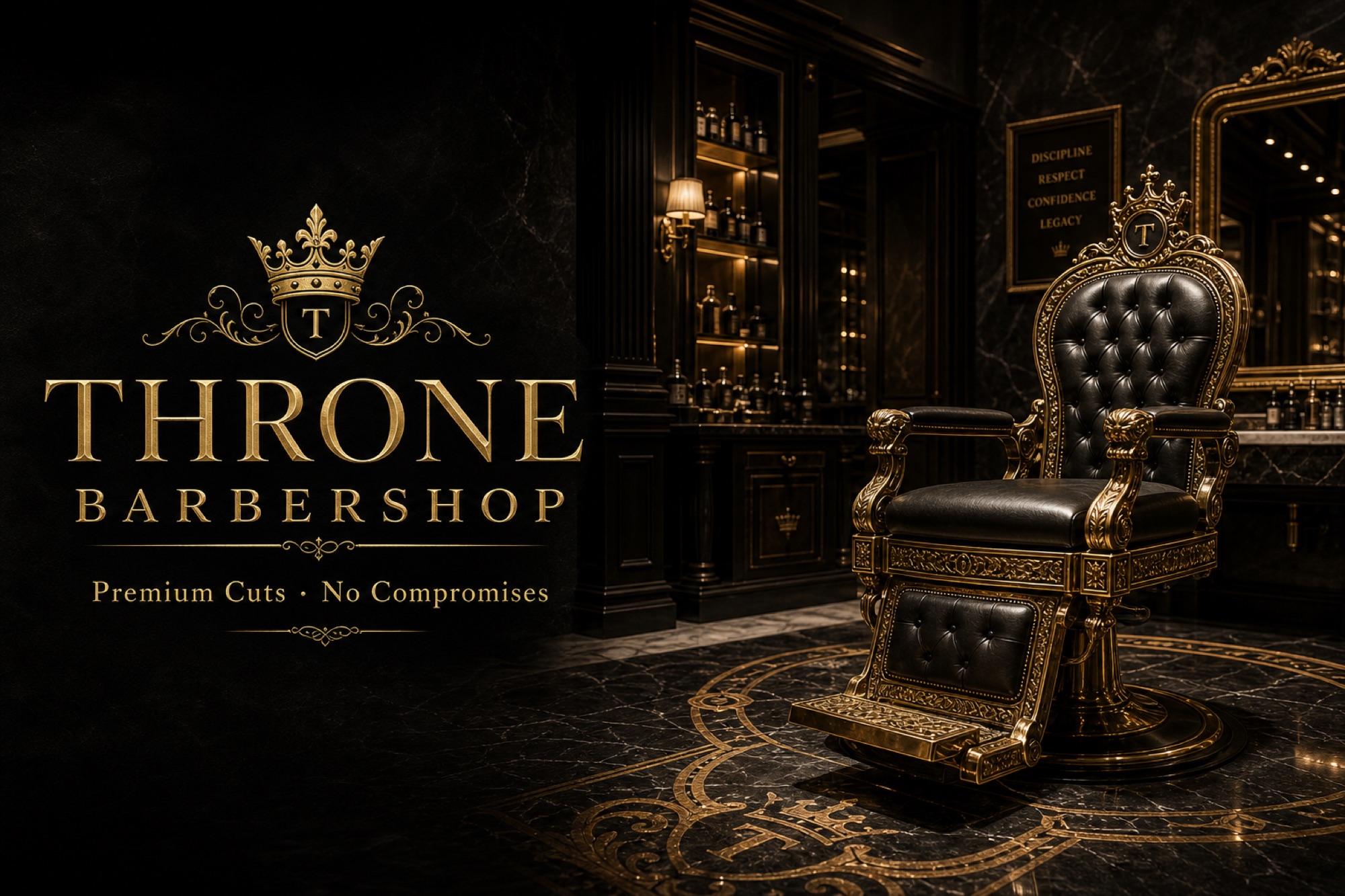 Throne Barbershop banner